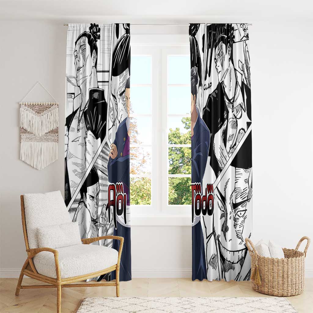 Aoi Todo - Jujutsu Kaisen Window Curtain Anime Mix Manga Style