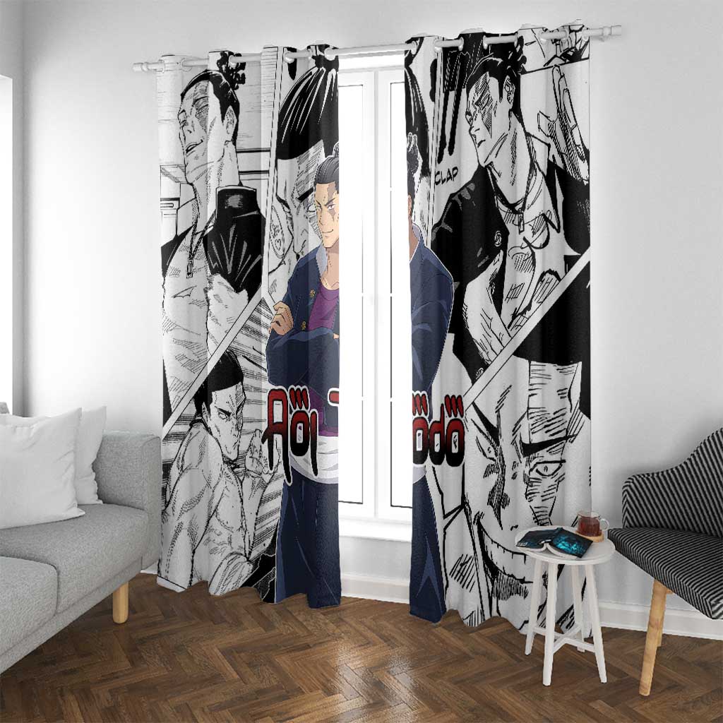 Aoi Todo - Jujutsu Kaisen Window Curtain Anime Mix Manga Style