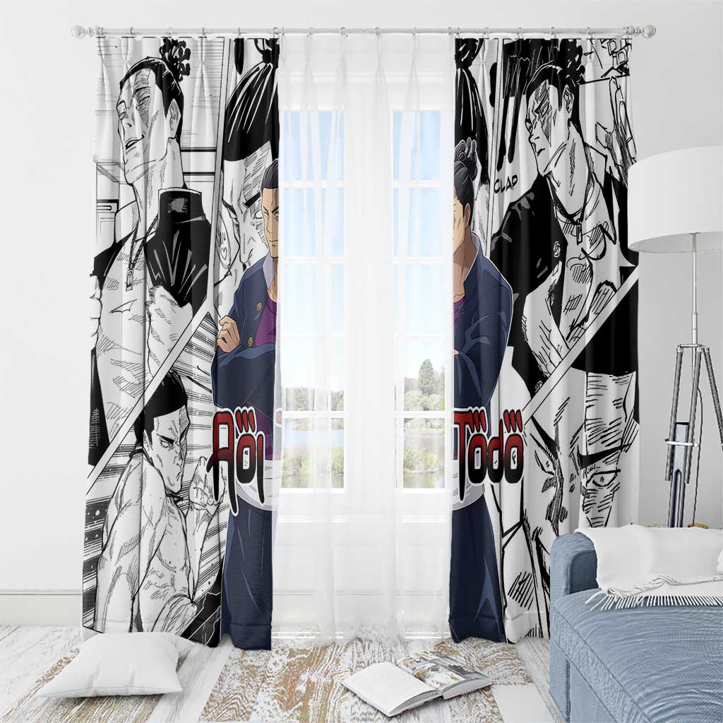 Aoi Todo - Jujutsu Kaisen Window Curtain Anime Mix Manga Style