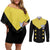 Vinsmoke - Sanji - One Piece Couples Matching Off Shoulder Short Dress and Long Sleeve Button Shirt Anime Uniform Style