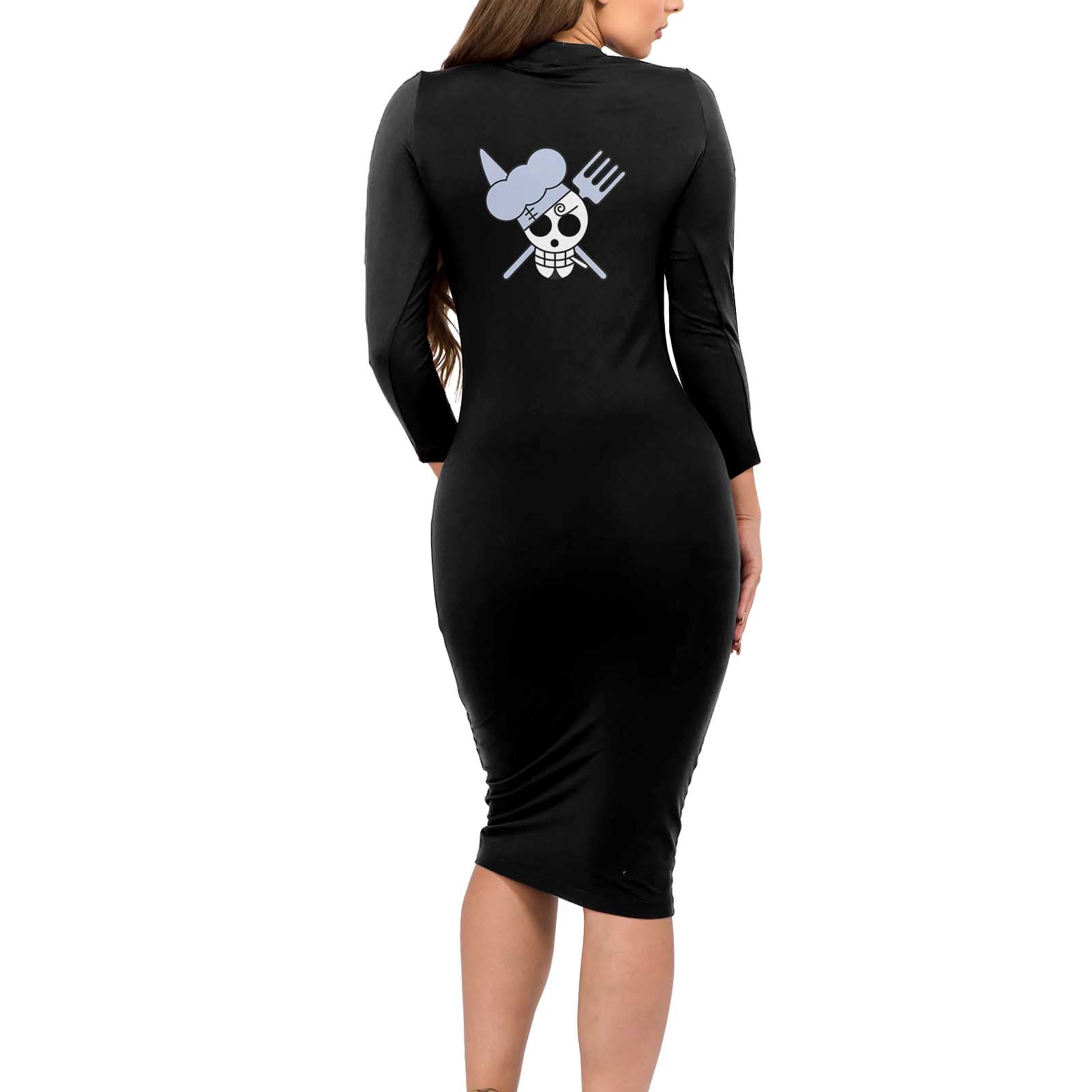 Vinsmoke - Sanji - One Piece Long Sleeve Bodycon Dress Anime Uniform Style
