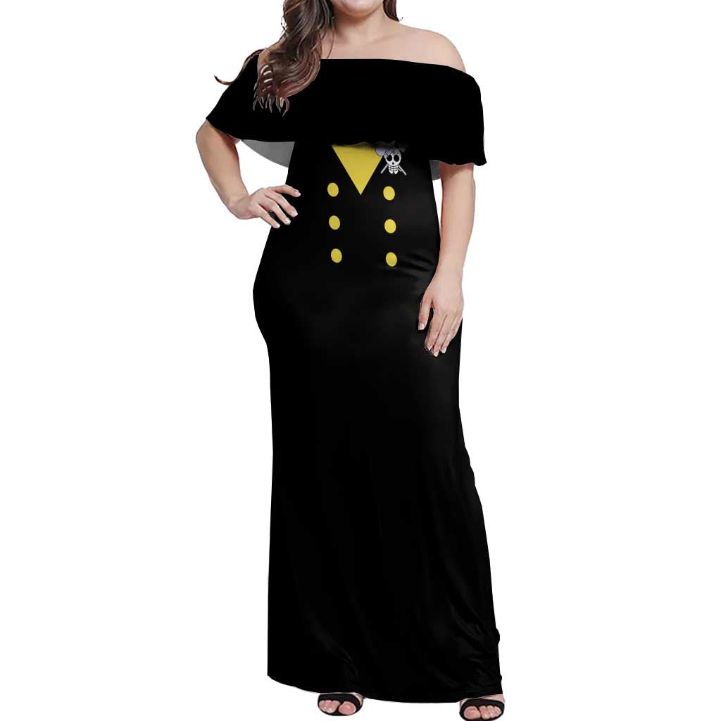 Vinsmoke - Sanji - One Piece Off Shoulder Maxi Dress Anime Uniform Style