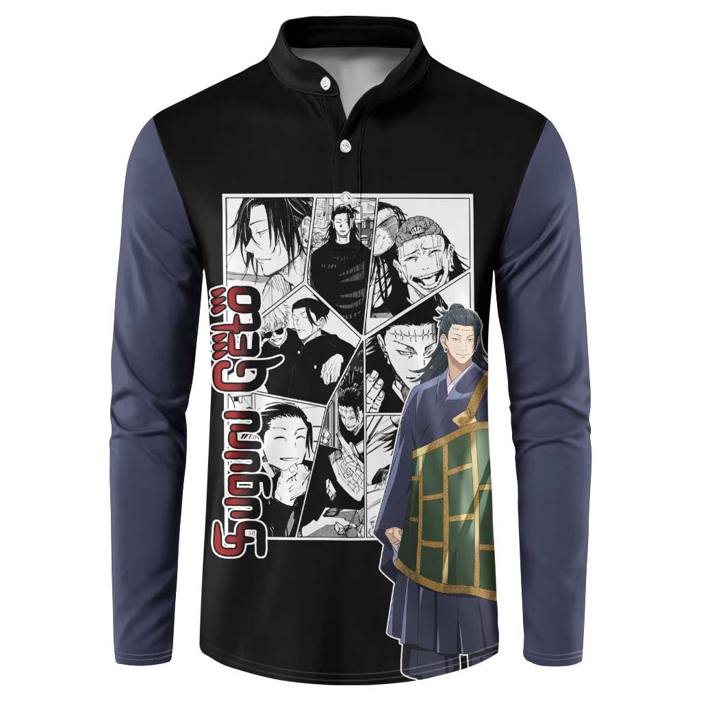 Suguru Geto - Jujutsu Kaisen Button Sweatshirt Anime Mix Manga Style