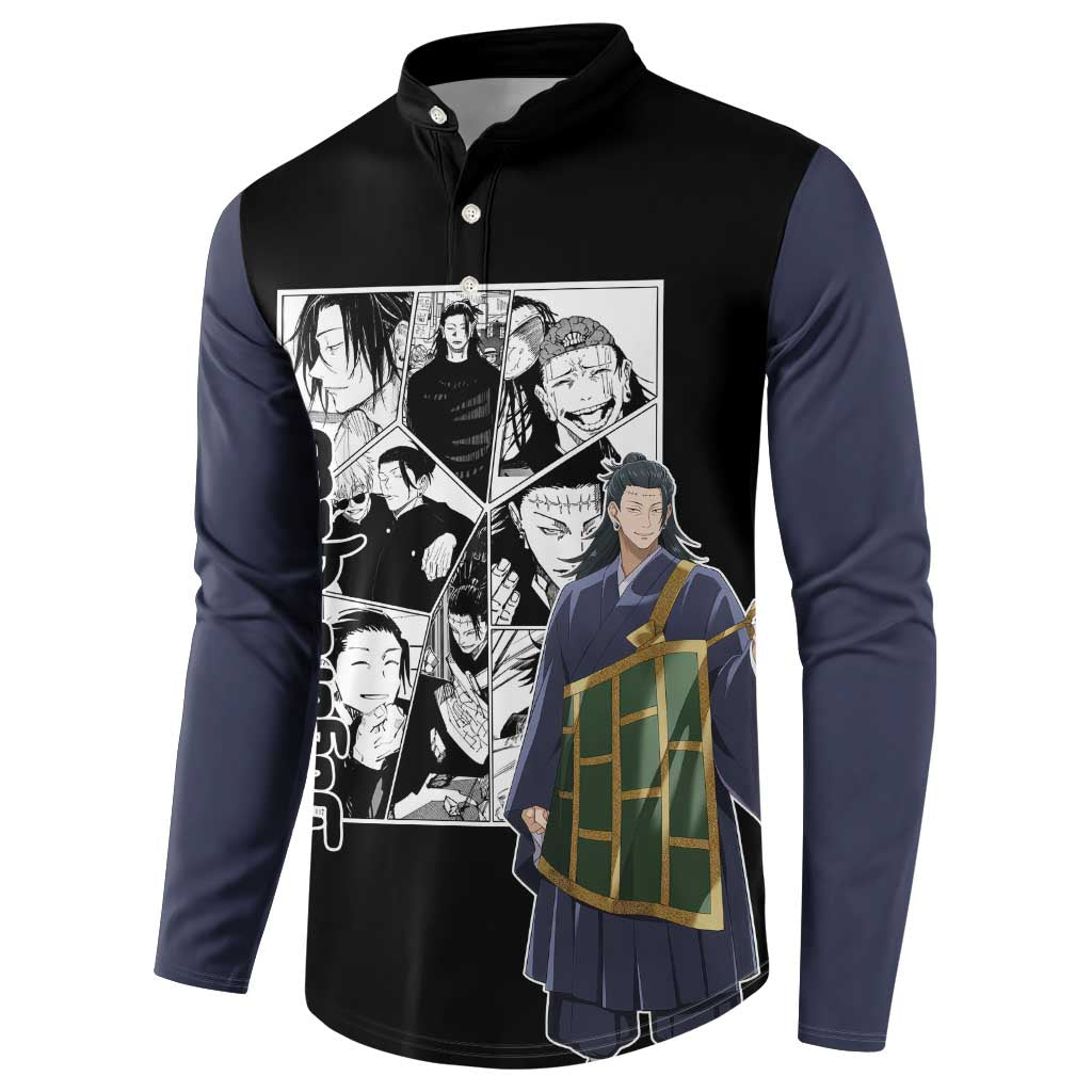 Suguru Geto - Jujutsu Kaisen Button Sweatshirt Anime Mix Manga Style