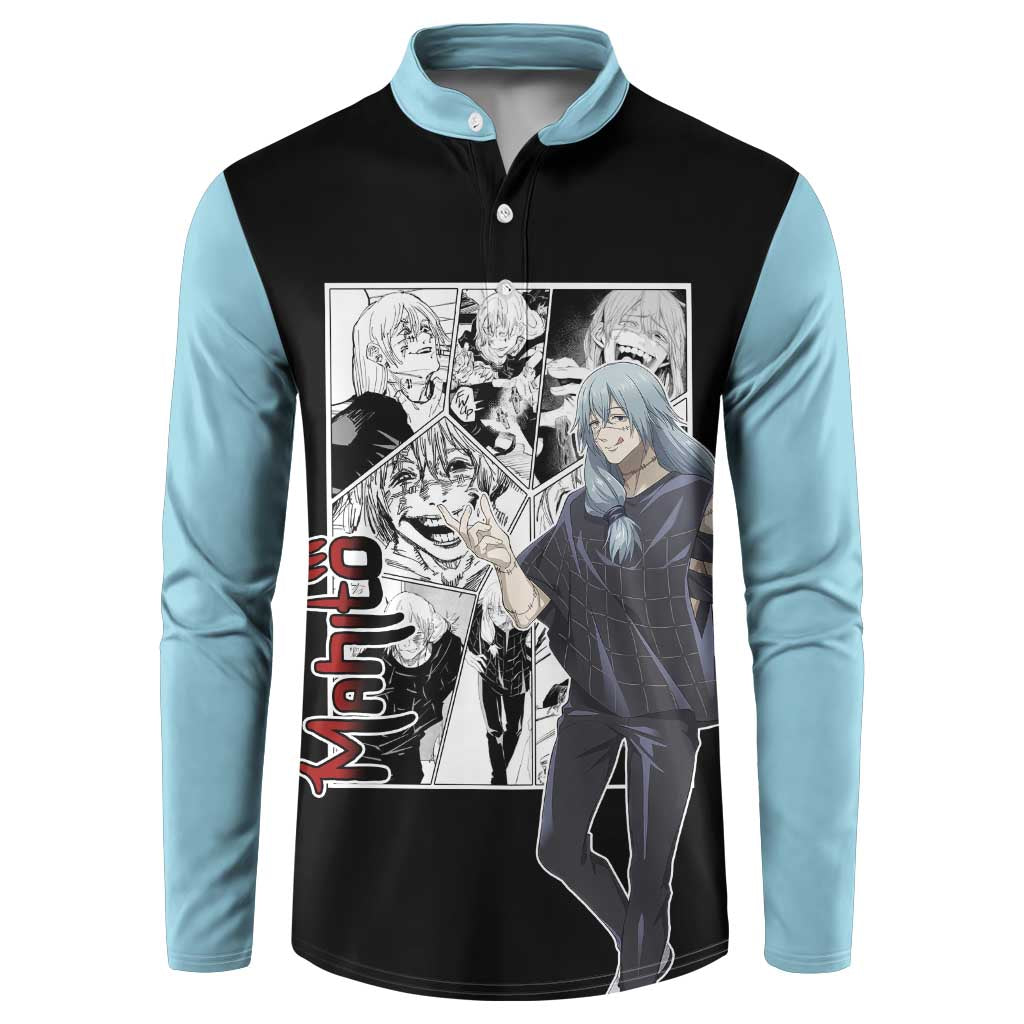 Mahito - Jujutsu Kaisen Button Sweatshirt Anime Mix Manga Style