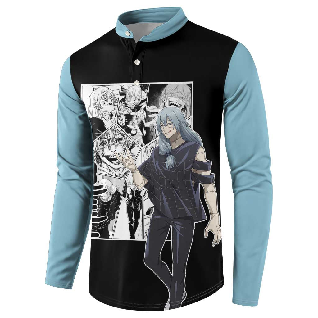 Mahito - Jujutsu Kaisen Button Sweatshirt Anime Mix Manga Style