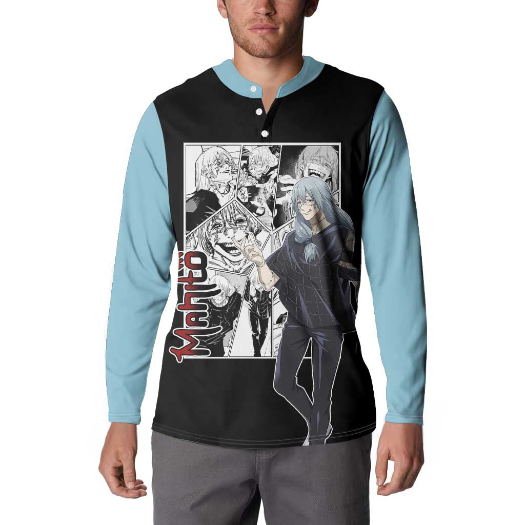 Mahito - Jujutsu Kaisen Button Sweatshirt Anime Mix Manga Style