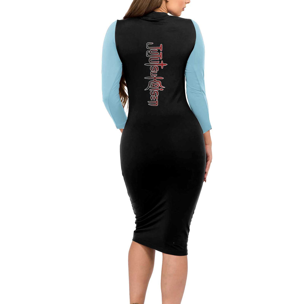 Mahito - Jujutsu Kaisen Long Sleeve Bodycon Dress Anime Mix Manga Style