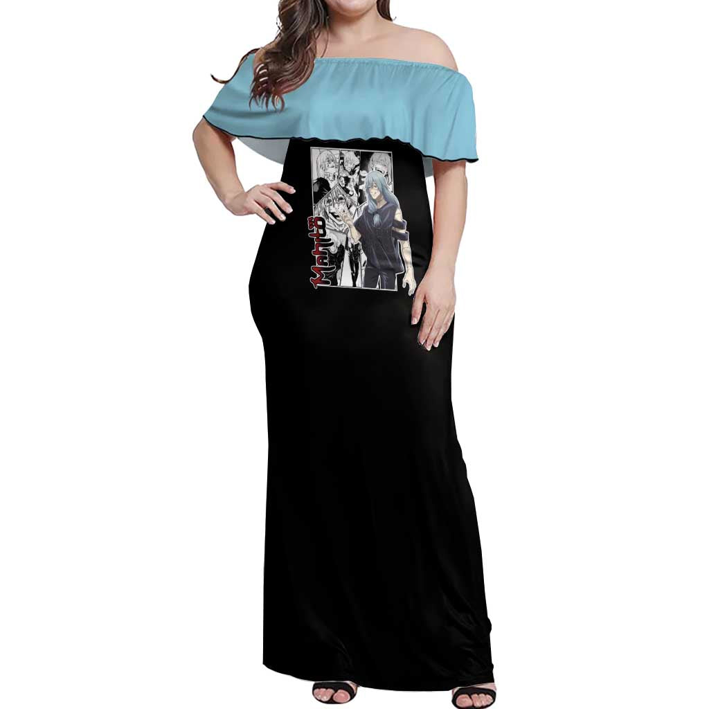Mahito - Jujutsu Kaisen Off Shoulder Maxi Dress Anime Mix Manga Style