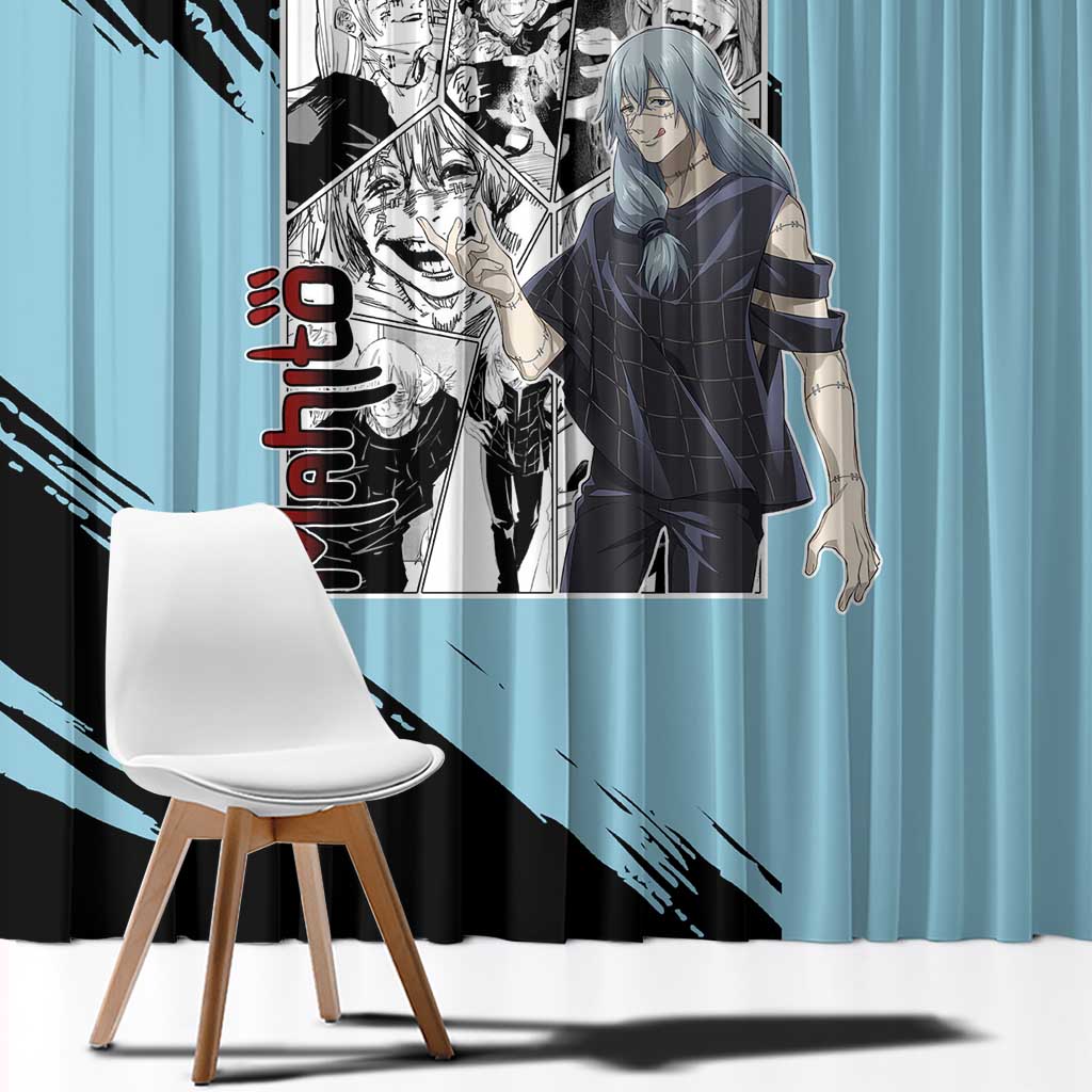 Mahito - Jujutsu Kaisen Window Curtain Anime Mix Manga Style