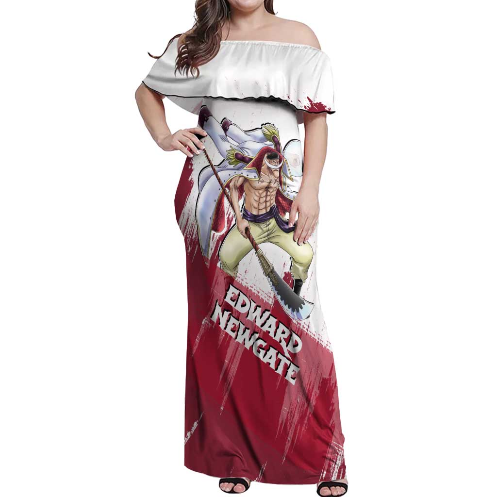 Edward Newgate - One Piece Off Shoulder Maxi Dress Anime Style