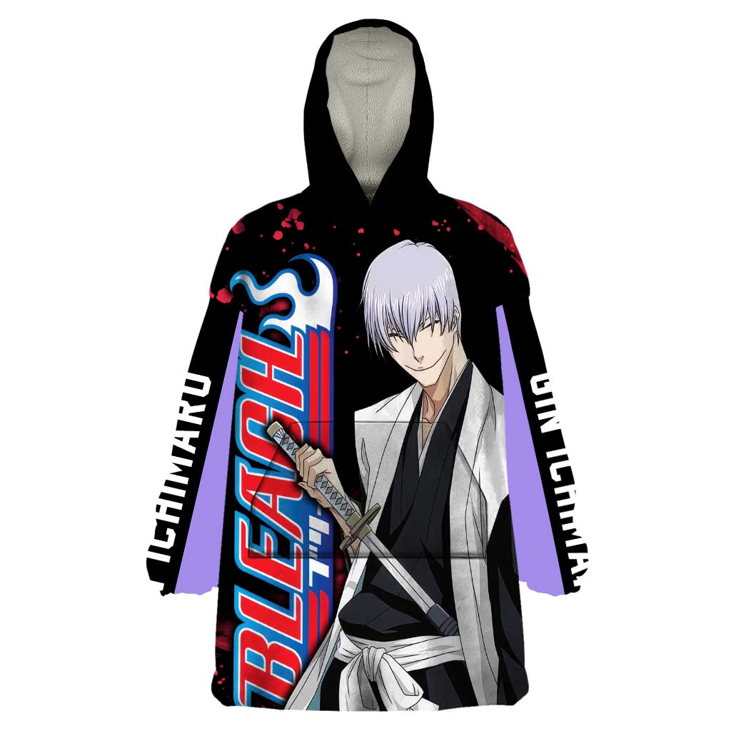 Gin Ichimaru - Bleach Wearable Blanket Hoodie Anime Style