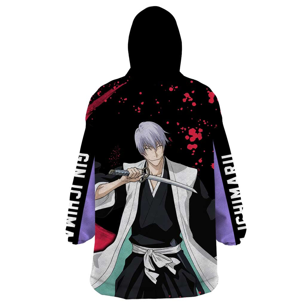 Gin Ichimaru - Bleach Wearable Blanket Hoodie Anime Style