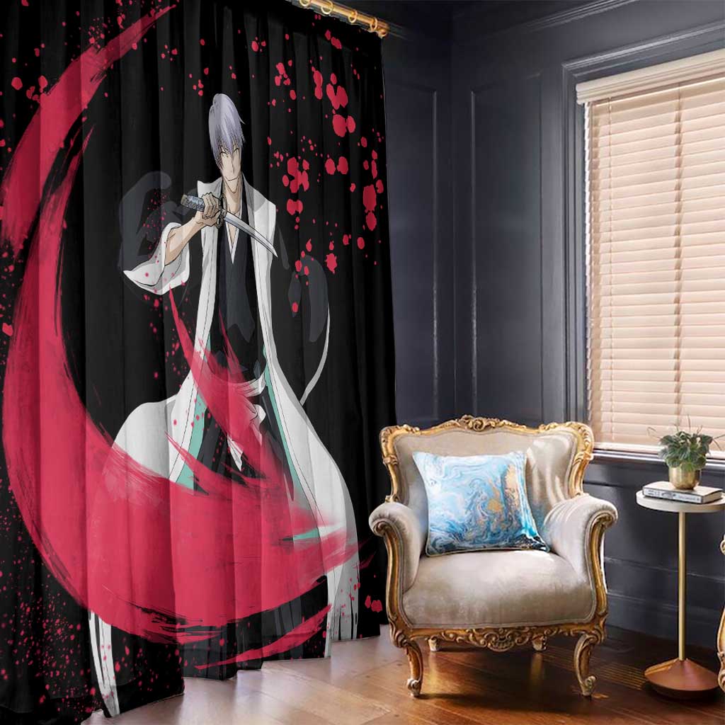 Gin Ichimaru - Bleach Window Curtain Anime Style