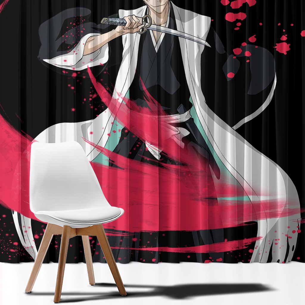 Gin Ichimaru - Bleach Window Curtain Anime Style