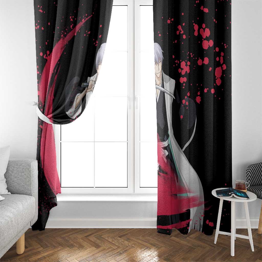 Gin Ichimaru - Bleach Window Curtain Anime Style