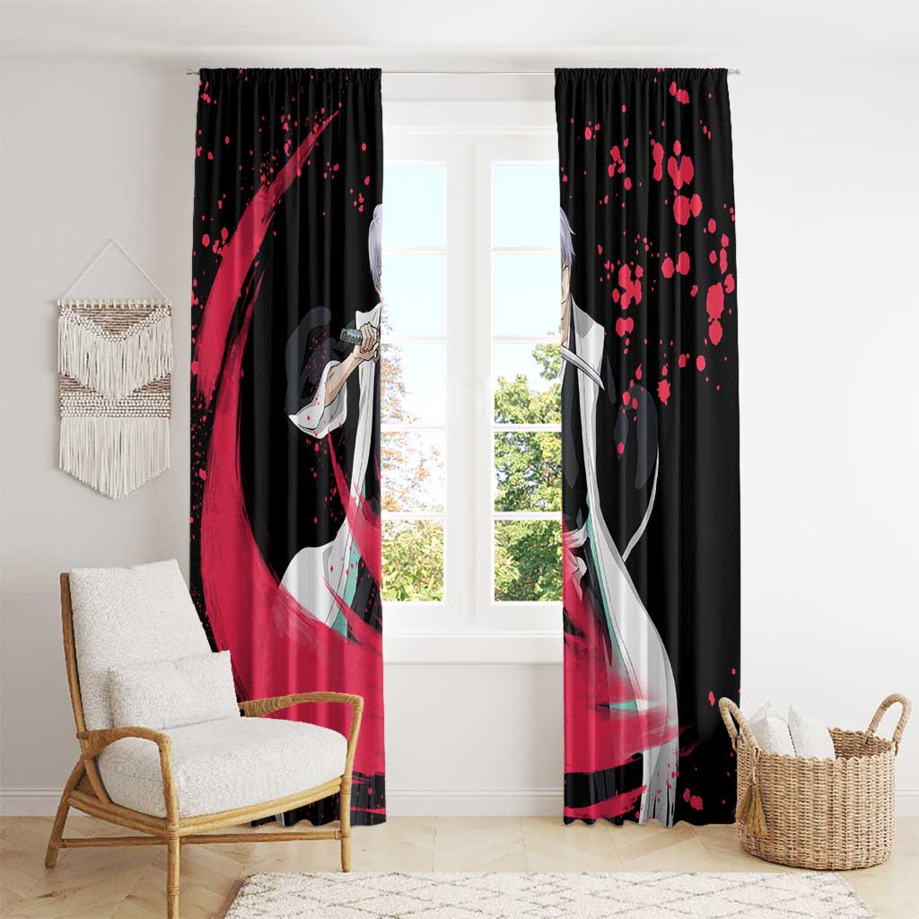 Gin Ichimaru - Bleach Window Curtain Anime Style