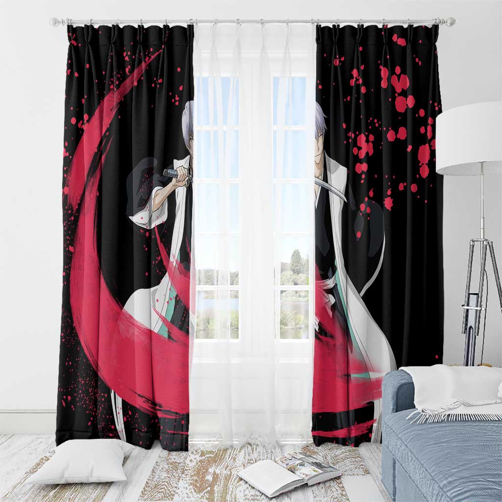 Gin Ichimaru - Bleach Window Curtain Anime Style