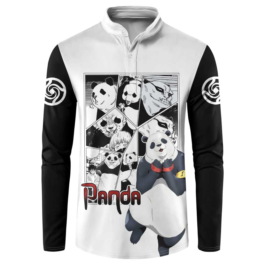 Panda - Jujutsu Kaisen Button Sweatshirt Anime Mix Manga Style