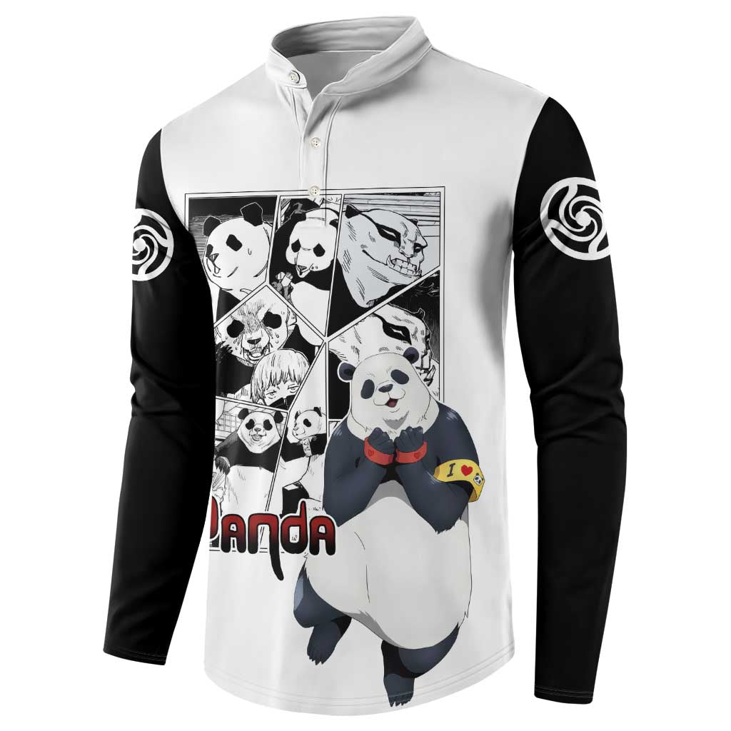 Panda - Jujutsu Kaisen Button Sweatshirt Anime Mix Manga Style