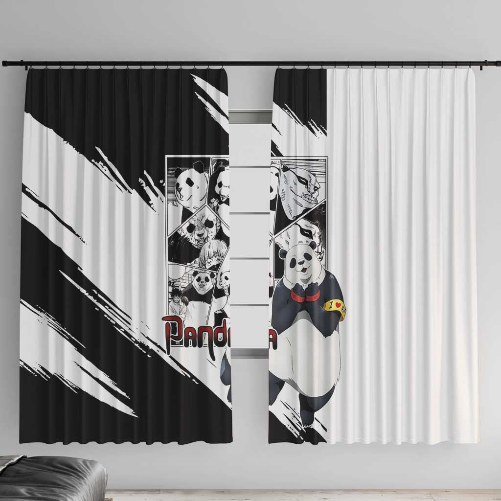 Panda - Jujutsu Kaisen Window Curtain Anime Mix Manga Style
