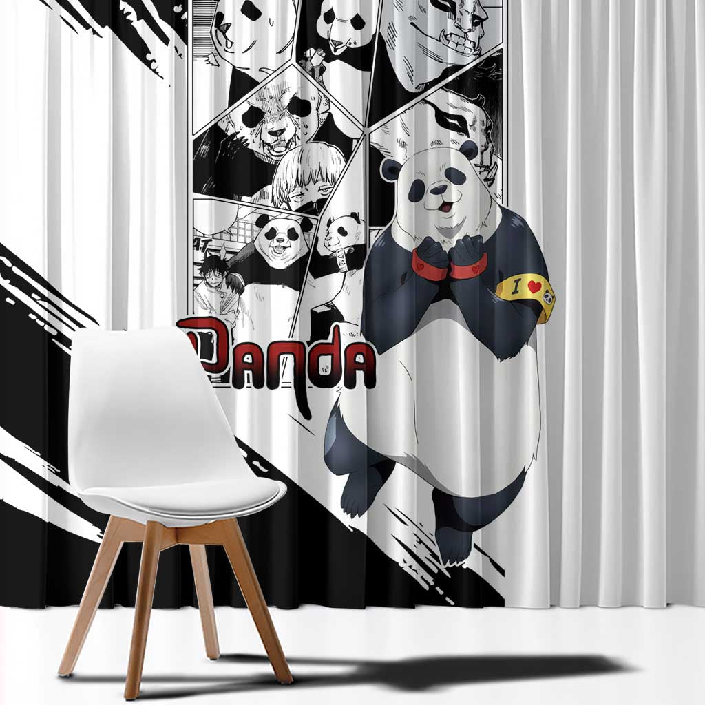 Panda - Jujutsu Kaisen Window Curtain Anime Mix Manga Style