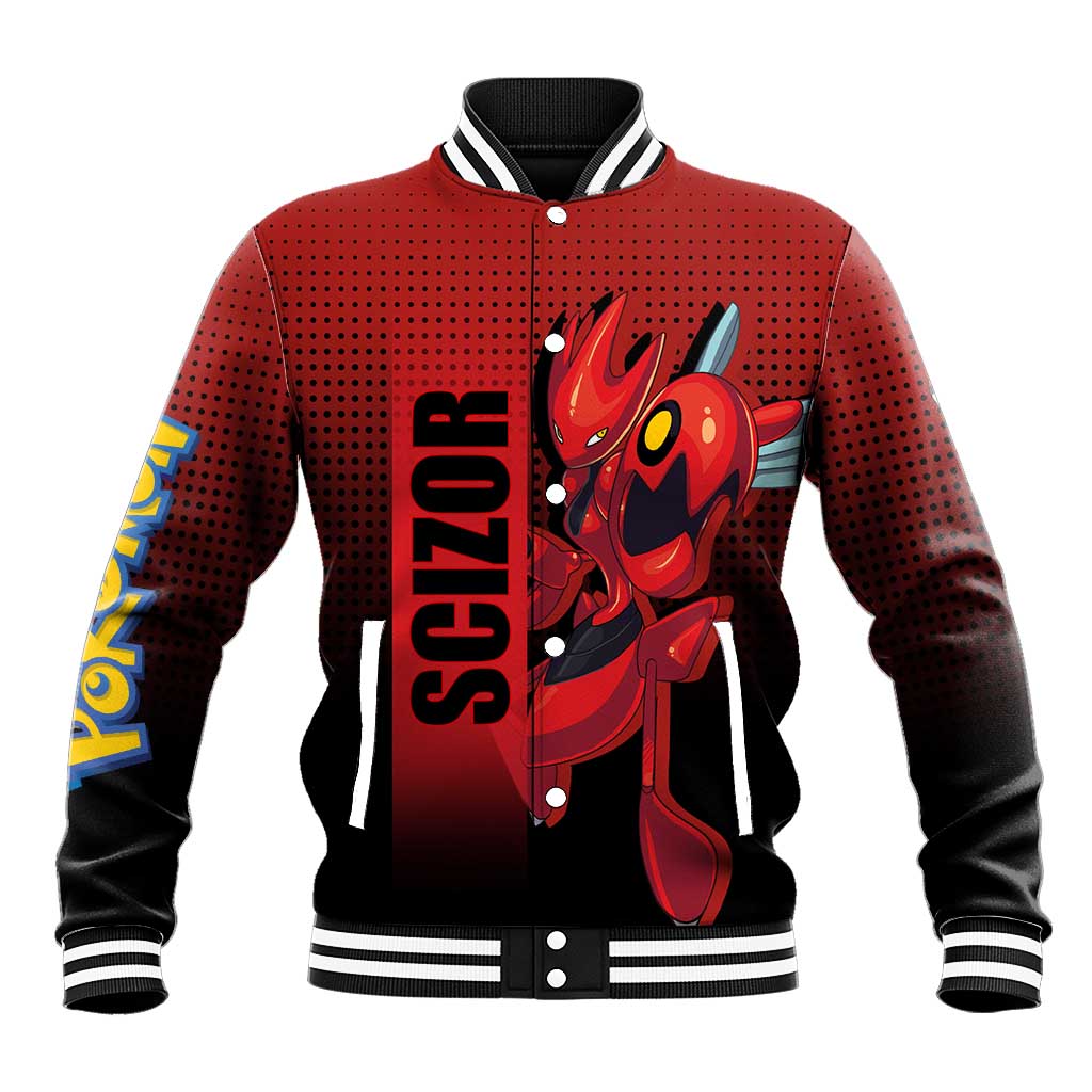 Scizor from Poké Baseball Jacket with Bug Type Ability and Battle Ready Pose Design - The Mazicc