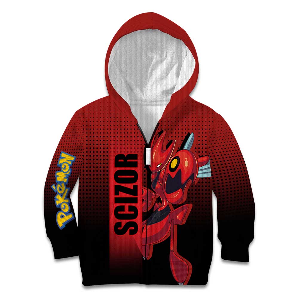 Scizor from Poké Kid Hoodie with Bug Type Ability and Battle Ready Pose Design - The Mazicc