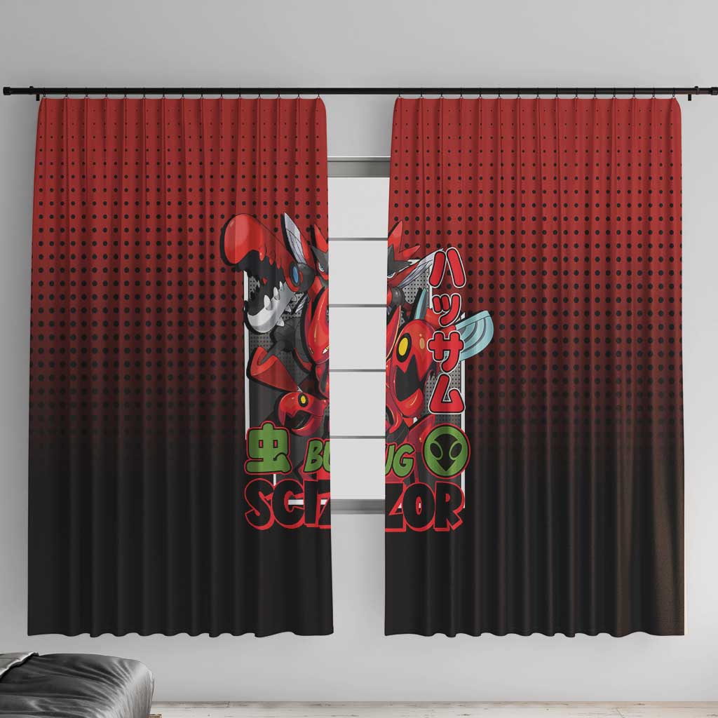 Scizor from Poké Window Curtain with Bug Type Ability and Battle Ready Pose Design - The Mazicc