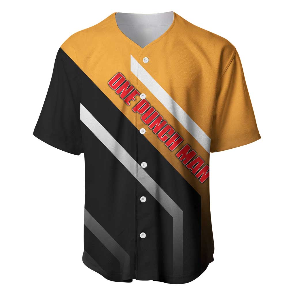 Genos One Punch Man Baseball Jersey with Cyborg Arms and Dynamic Battle Pose Design - The Mazicc