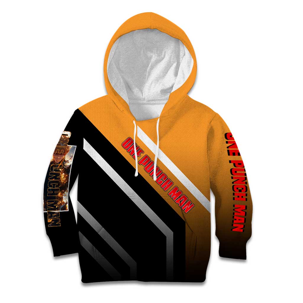 Genos One Punch Man Kid Hoodie with Cyborg Arms and Dynamic Battle Pose Design - The Mazicc