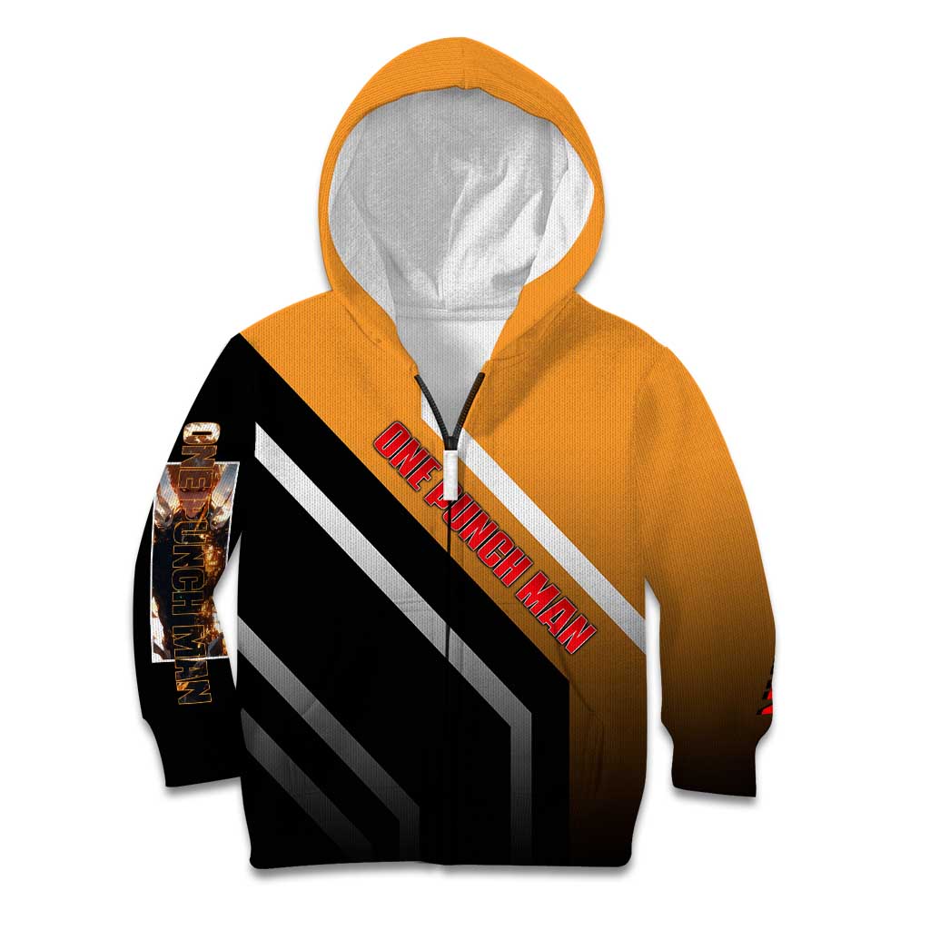 Genos One Punch Man Kid Hoodie with Cyborg Arms and Dynamic Battle Pose Design - The Mazicc
