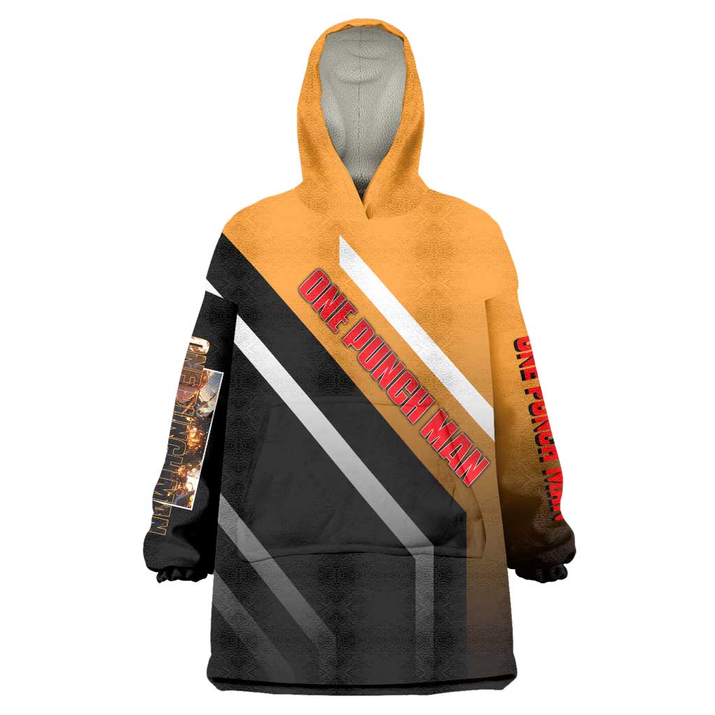 Genos One Punch Man Wearable Blanket Hoodie with Cyborg Arms and Dynamic Battle Pose Design - The Mazicc