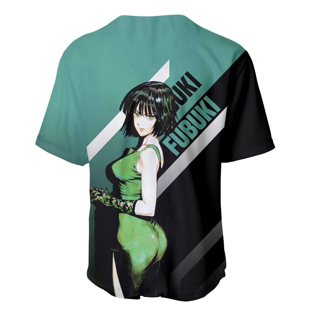 Fubuki One Punch Man Baseball Jersey with Psychic Powers and Stylish Battle Pose Design - The Mazicc