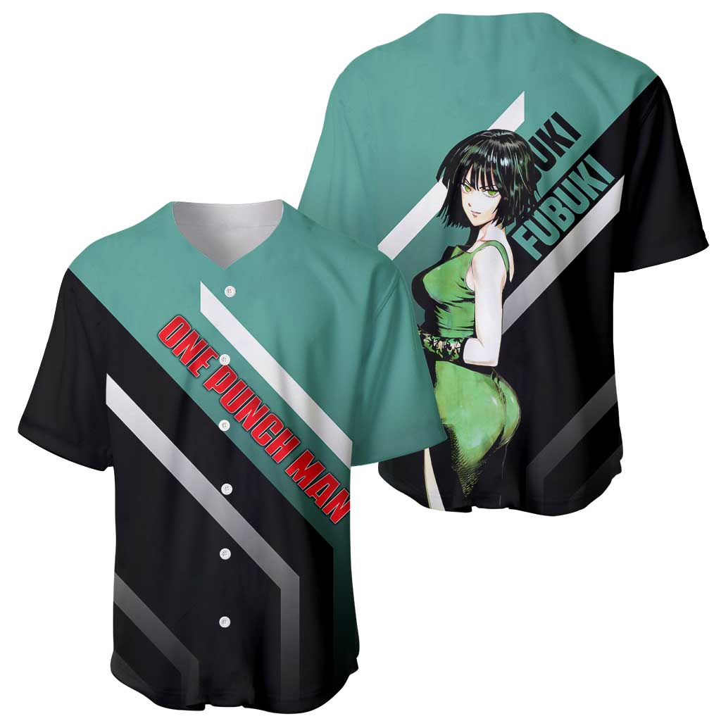 Fubuki One Punch Man Baseball Jersey with Psychic Powers and Stylish Battle Pose Design - The Mazicc