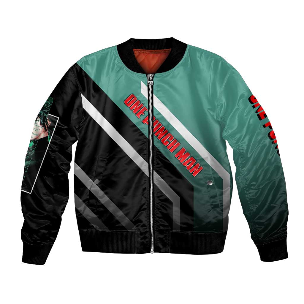 Fubuki One Punch Man Bomber Jacket with Psychic Powers and Stylish Battle Pose Design - The Mazicc