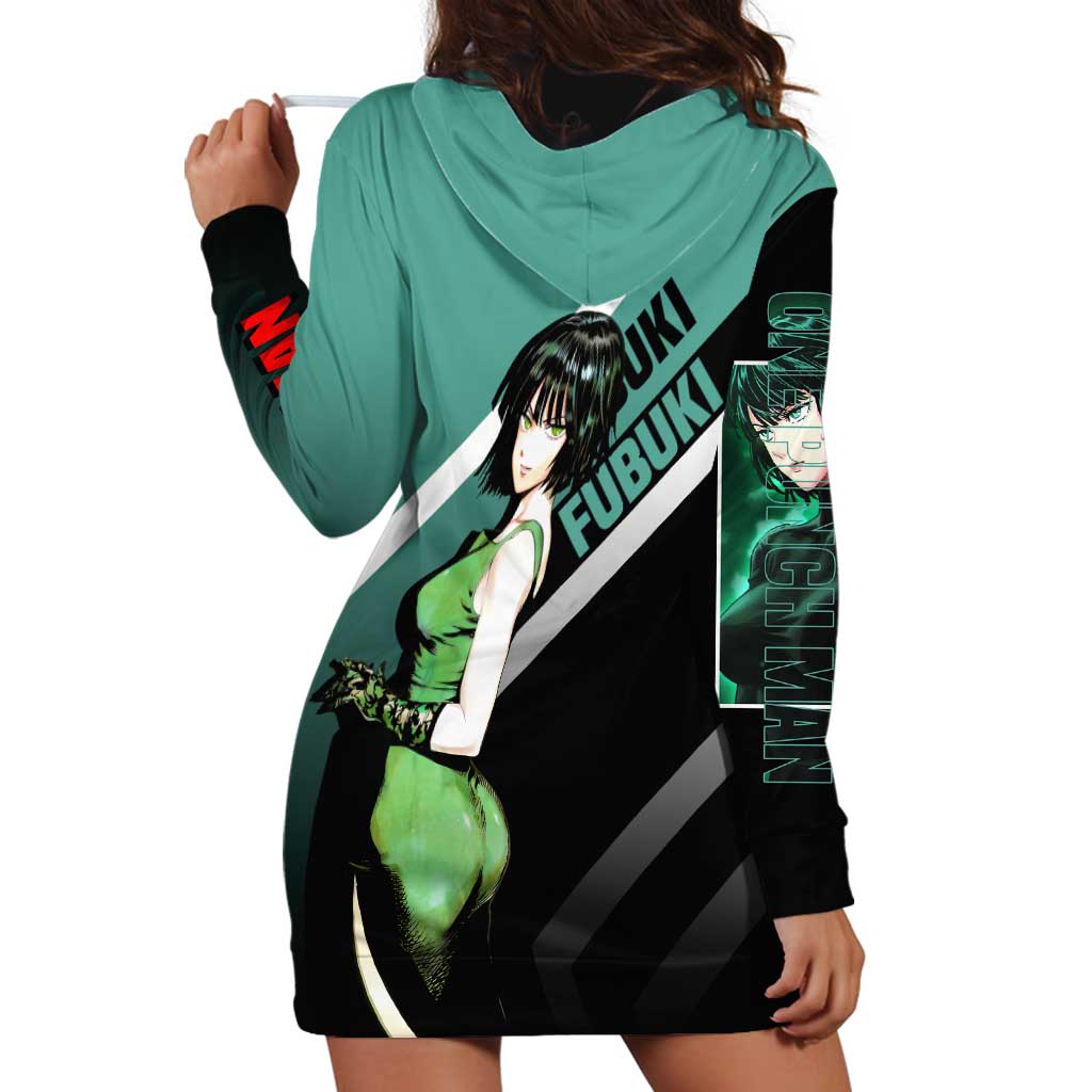 Fubuki One Punch Man Hoodie Dress with Psychic Powers and Stylish Battle Pose Design - The Mazicc