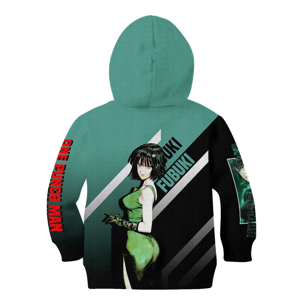 Fubuki One Punch Man Kid Hoodie with Psychic Powers and Stylish Battle Pose Design - The Mazicc