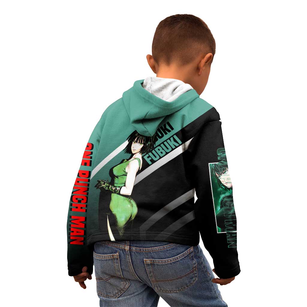 Fubuki One Punch Man Kid Hoodie with Psychic Powers and Stylish Battle Pose Design - The Mazicc