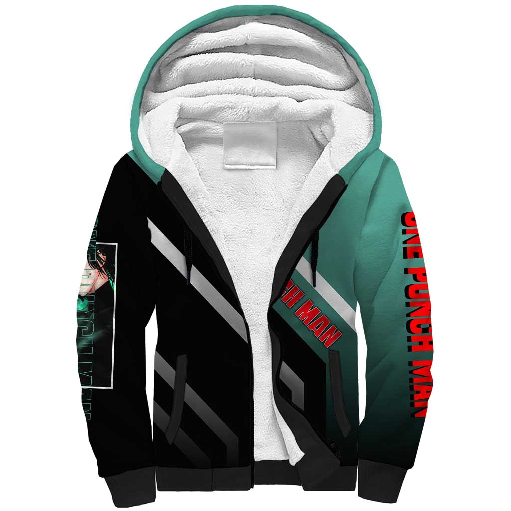 Fubuki One Punch Man Sherpa Hoodie with Psychic Powers and Stylish Battle Pose Design - The Mazicc