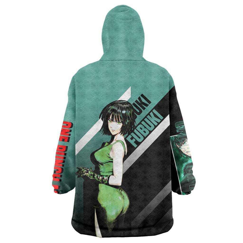 Fubuki One Punch Man Wearable Blanket Hoodie with Psychic Powers and Stylish Battle Pose Design - The Mazicc