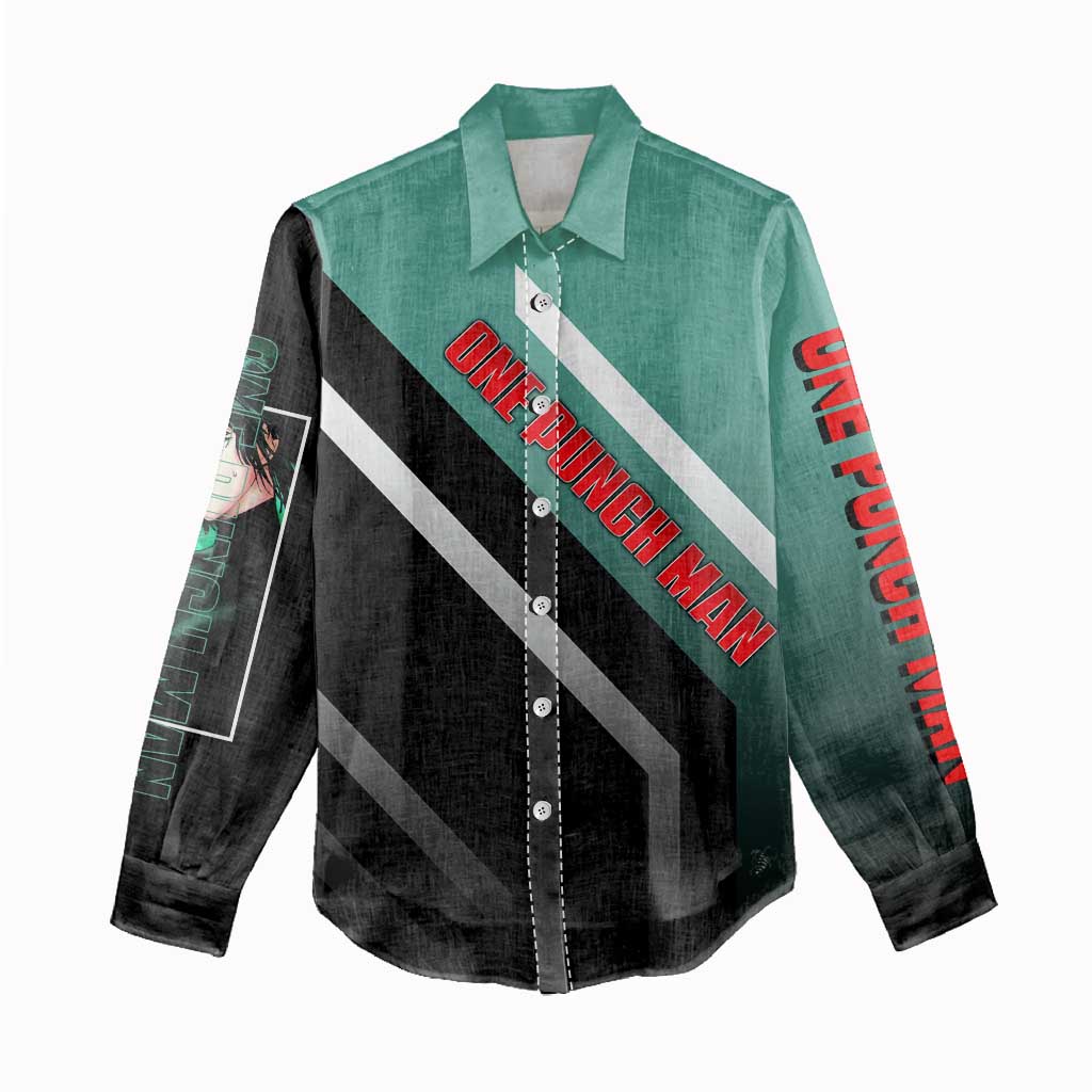 Fubuki One Punch Man Women Casual Shirt with Psychic Powers and Stylish Battle Pose Design - The Mazicc