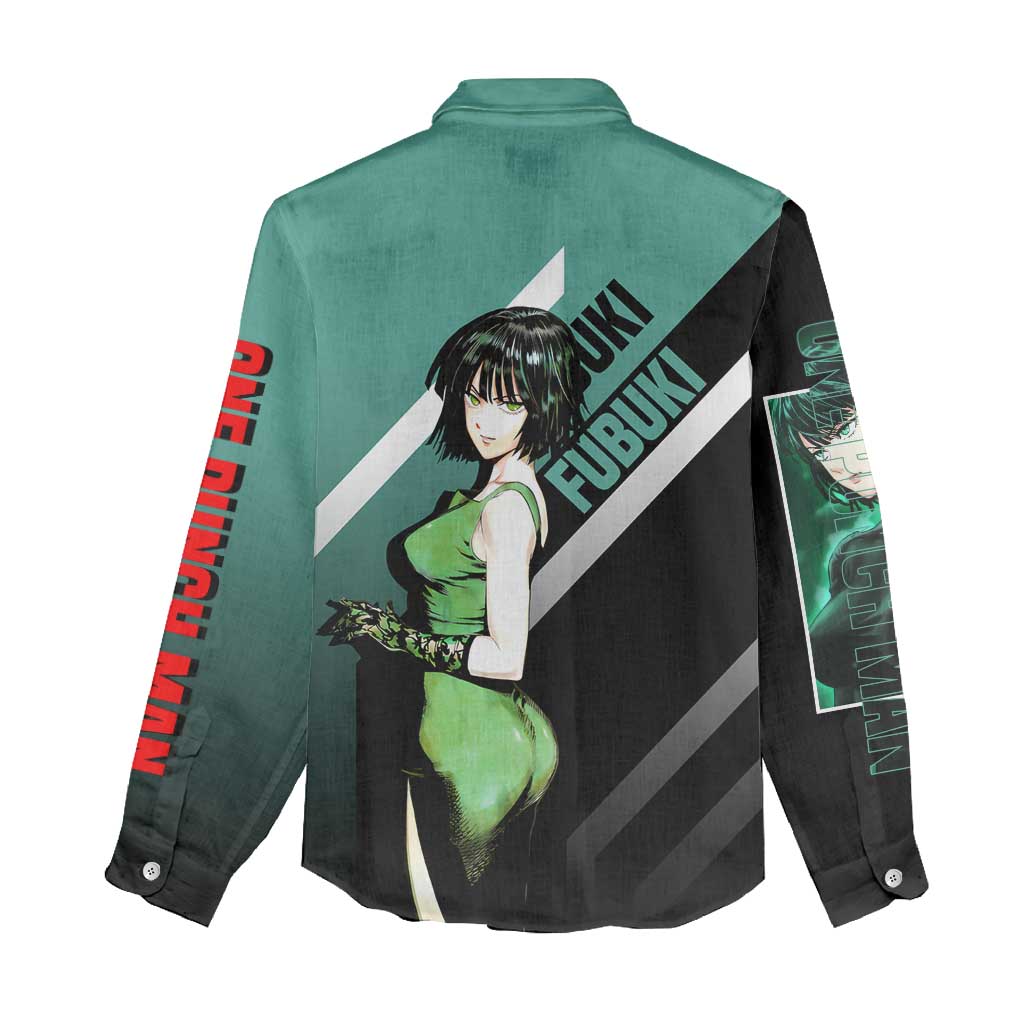 Fubuki One Punch Man Women Casual Shirt with Psychic Powers and Stylish Battle Pose Design - The Mazicc