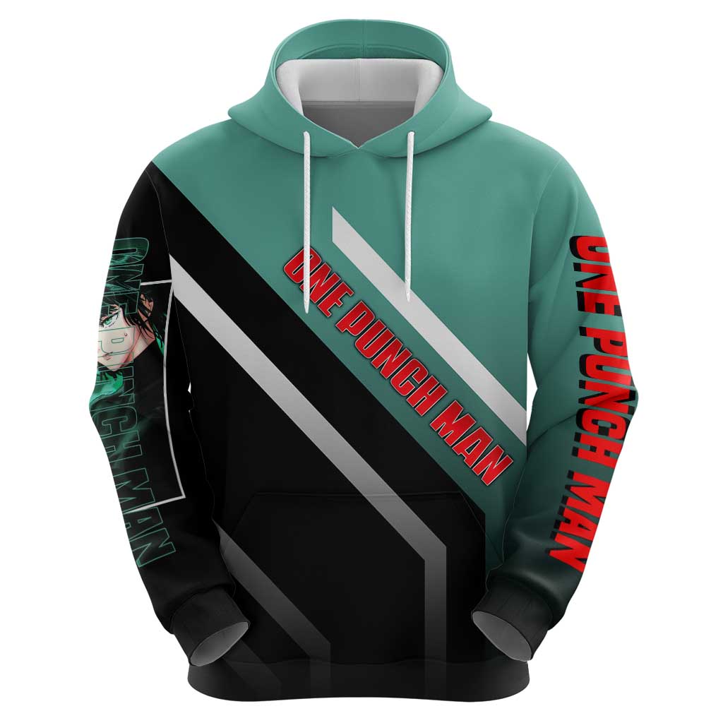 Fubuki One Punch Man Zip Hoodie with Psychic Powers and Stylish Battle Pose Design - The Mazicc