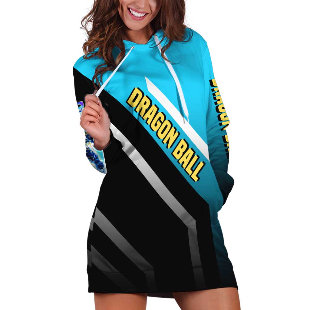 Vegeta Dragon Ball Hoodie Dress with Saiyan Armor and Fierce Battle Pose Design - The Mazicc