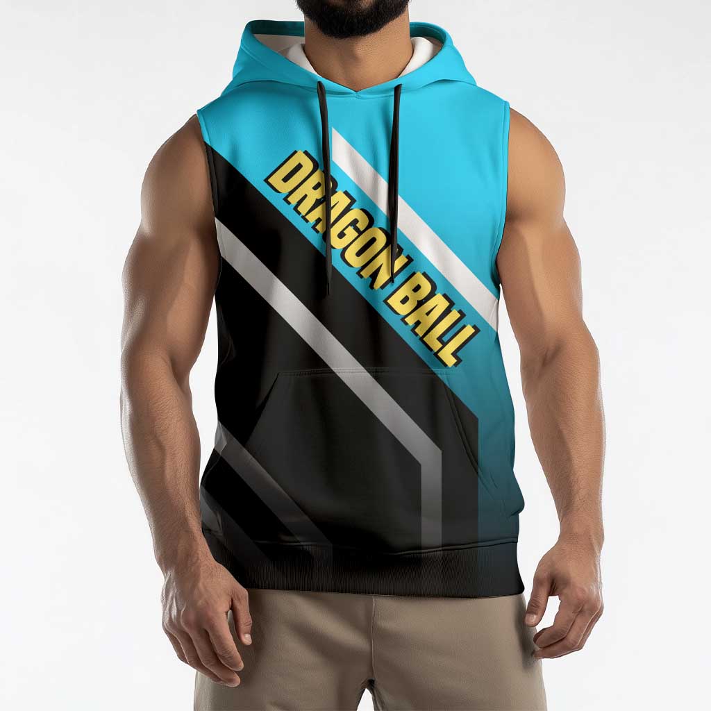 Vegeta Dragon Ball Sleeveless Hoodie with Saiyan Armor and Fierce Battle Pose Design - The Mazicc