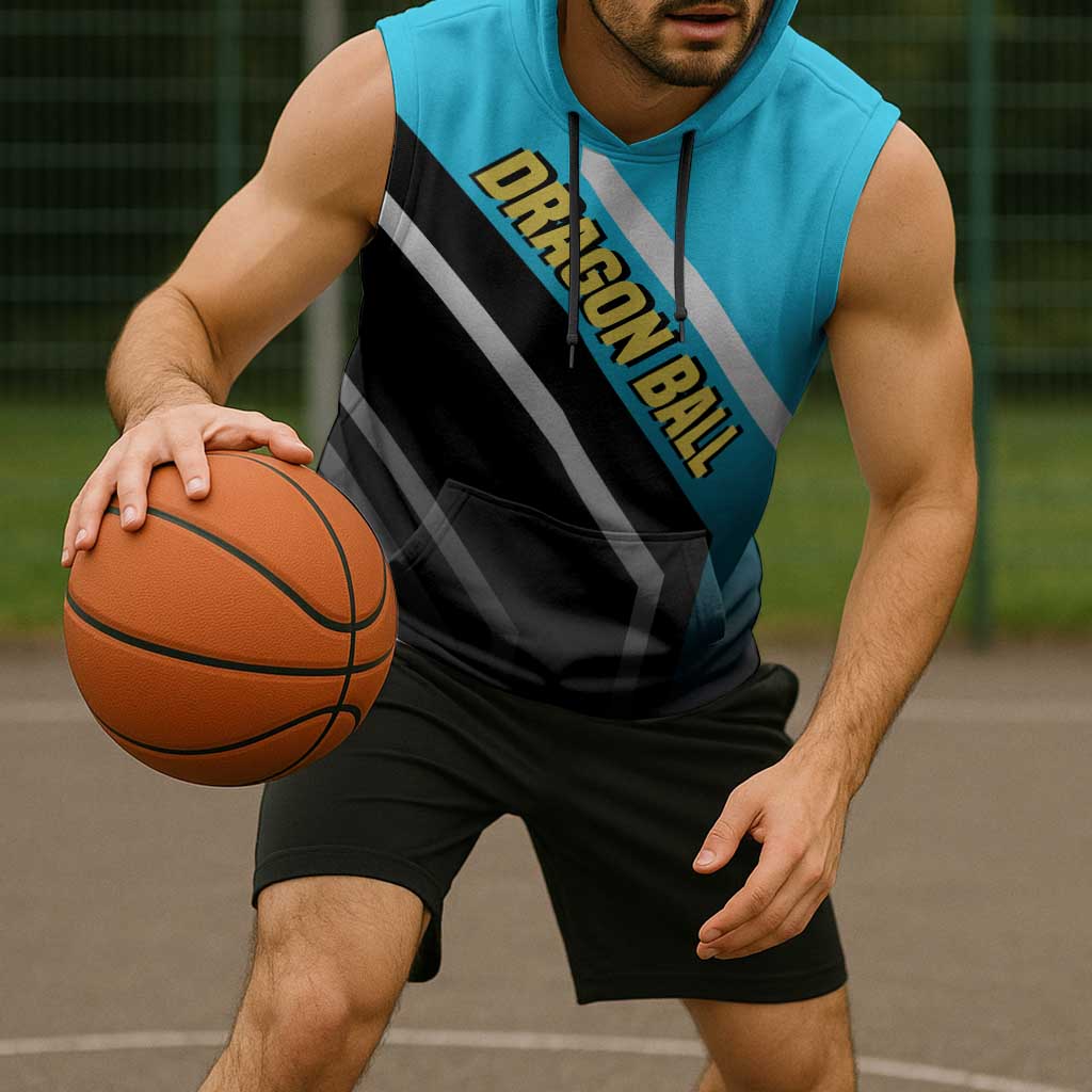 Vegeta Dragon Ball Sleeveless Hoodie with Saiyan Armor and Fierce Battle Pose Design - The Mazicc