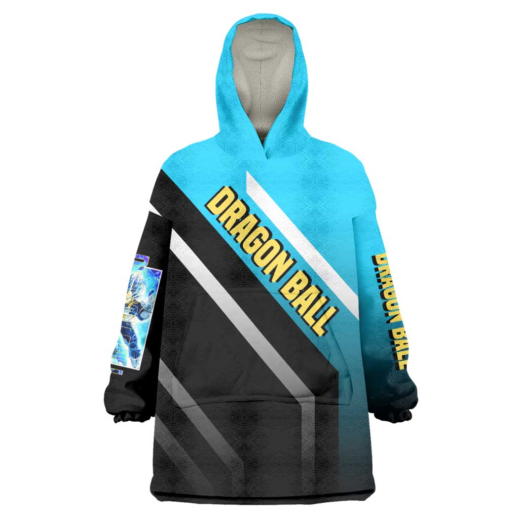 Vegeta Dragon Ball Wearable Blanket Hoodie with Saiyan Armor and Fierce Battle Pose Design - The Mazicc