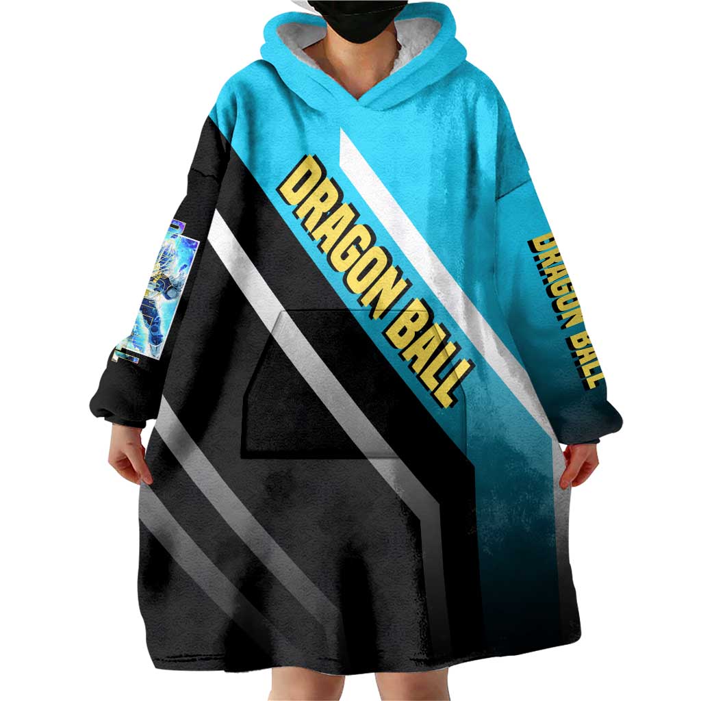 Vegeta Dragon Ball Wearable Blanket Hoodie with Saiyan Armor and Fierce Battle Pose Design - The Mazicc