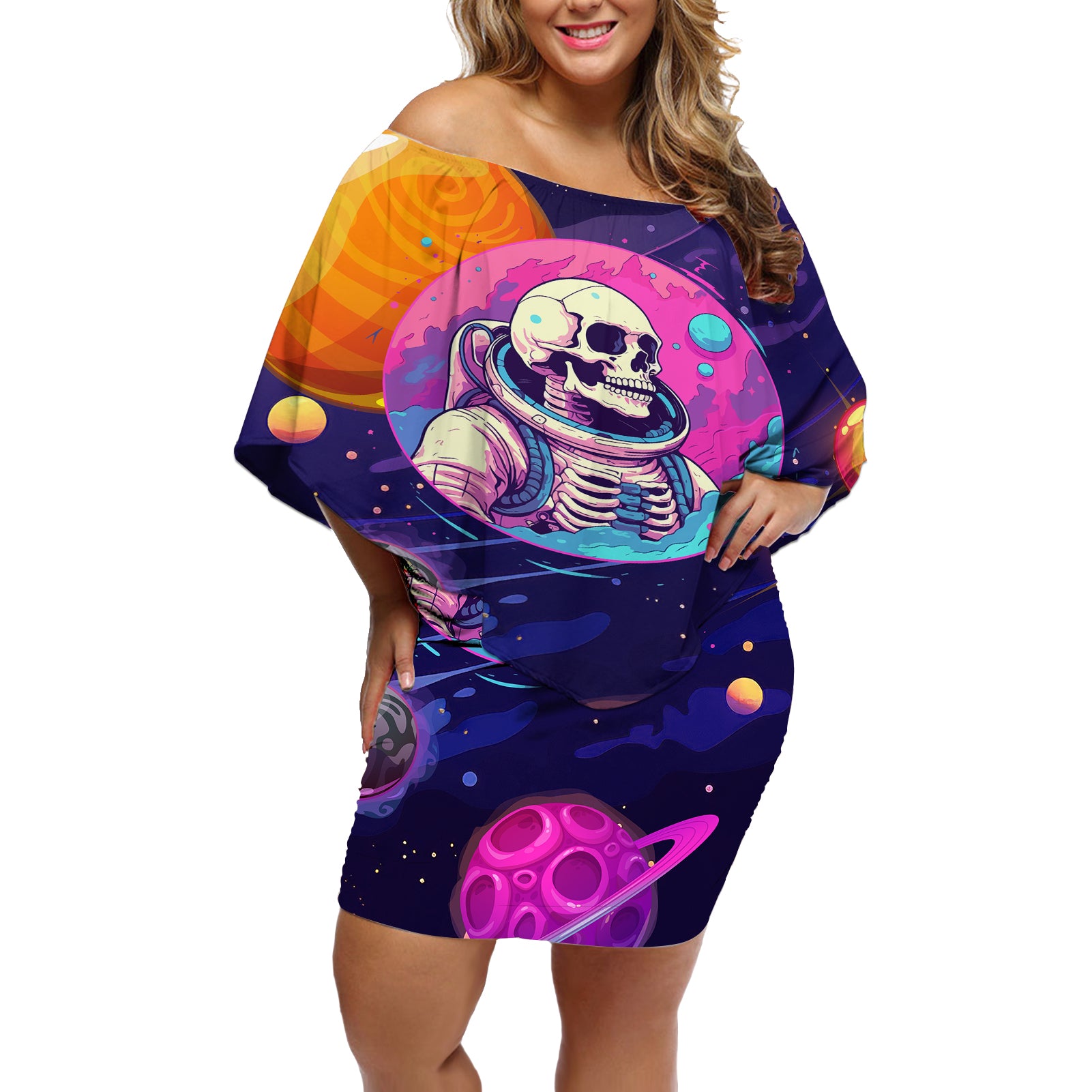 skull-off-shoulder-short-dress-i-love-you-in-every-universe-cosmic-abstract-art